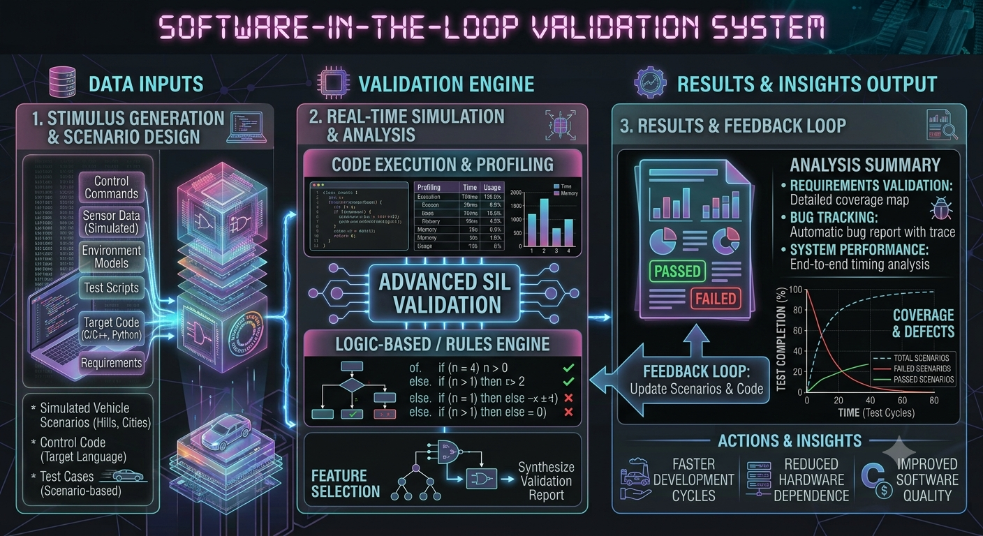 Software-in-the-Loop Validation system diagram